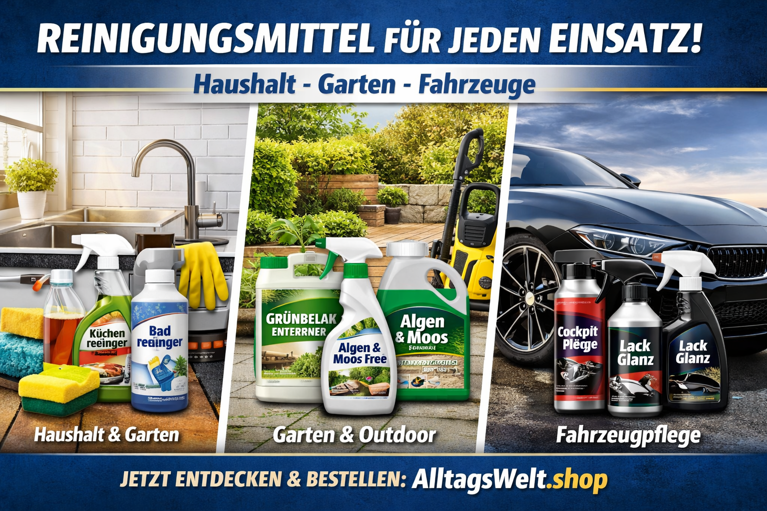 Warum Reinigungsmittel von AlltagsWelt die beste Wahl sind – für jeden Einsatzfall!